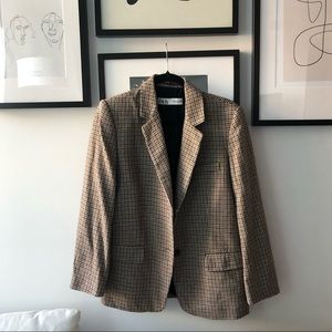 Zara Houndstooth Blazer